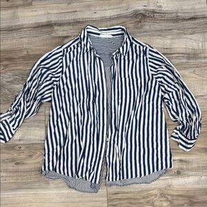 Striped Button-Up Shirt